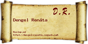 Dengel Renáta névjegykártya