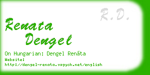 renata dengel business card